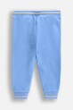 Coccodrillo pantaloni de trening din bumbac pentru bebeluși WC5120102MBN albastru SS25