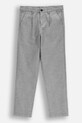 Coccodrillo pantaloni cu un amestec de in gri WC5119101EJB