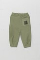 United Colors of Benetton spodnie dresowe bawełniane dziecięce 3HJMGF04M.P.Seasonal zielony SS25