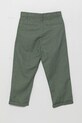United Colors of Benetton spodnie lniane dziecięce 43WBCF02U.G.Seasonal zielony SS25