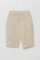 Dětské plátěné kalhoty United Colors of Benetton látka béžová 43WBGF01H.P.Seasonal