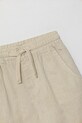 Băieți United Colors of Benetton pantaloni de in pentru copii 43WBGF01H.P.Seasonal bej