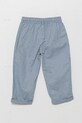 United Colors of Benetton spodnie lniane dziecięce 43WBGF01H.P.Seasonal niebieski SS25