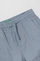 Băieți United Colors of Benetton pantaloni de in pentru copii 43WBGF01H.P.Seasonal albastru