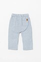 United Colors of Benetton spodnie lniane niemowlęce 4OGMAE008.W.Seasonal niebieski SS25