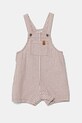 United Colors of Benetton salopetă de in pentru bebeluși Produs pentru bebe bej 4OGMAT01A.W.Seasonal