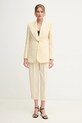Elisabetta Franchi pantaloni PA06651E2 galben SS25