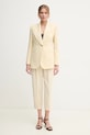Nohavice Elisabetta Franchi PA06651E2 žltá SS25