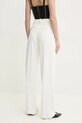 Oblačila Hlače Elisabetta Franchi PA08151E2 bela