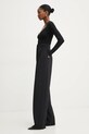 Elisabetta Franchi spodnie PA08151E2 czarny SS25