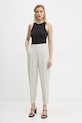 Bruuns Bazaar pantaloni din lana BBW4205 bej SS25