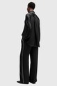 AllSaints spodnie z domieszką jedwabiu CHARLI W010TB