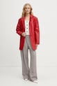 Vlněné kalhoty Victoria Beckham 1125WTR006059A béžová SS25