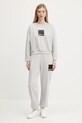 Karl Lagerfeld Jeans pantaloni de trening din bumbac A1W10004 gri SS25