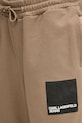 Karl Lagerfeld Jeans pantaloni de trening din bumbac bej A1W10004