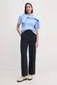 Nohavice Tommy Hilfiger WW0WW43875 tmavomodrá SS25