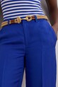 Lauren Ralph Lauren spodnie lniane niebieski 200957332