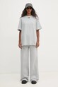 Rotate pantaloni de bumbac 1134232387 gri SS25