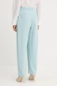 Odzież Pinko spodnie 103235.A213 turkusowy