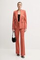 Pinko spodnie 104945.A2DF pomarańczowy SS25