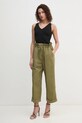 Pinko spodnie bawełniane 104896.A2GC zielony SS25
