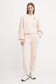 Pinko spodnie dresowe bawełniane 104790.A2G8 beżowy SS25