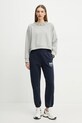 Pinko pantaloni della tuta di cotone 104790.A2G8 blu navy SS25