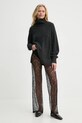 Samsoe Samsoe spodnie SASAYLA F24400028 czarny SS25