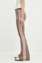 adidas Originals spodnie dresowe FLARED LEGGINGS JD4601 brązowy SS25