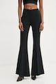 Twinset spodnie tkanina czarny 251TP2105