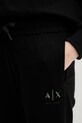 Armani Exchange pantaloni tuta di cotone nero XW000497.AF12739