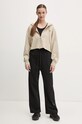 Хлопковые спортивные штаны adidas by Stella McCartney JJ0102 чёрный SS25