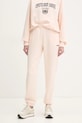 Παντελόνι φόρμας Guess MARGARET απλικέ ροζ V5RB02.KCLD1