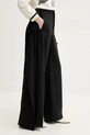 MM6 Maison Margiela pantaloni de lana negru S52KA0518