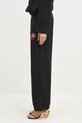 MM6 Maison Margiela spodnie dresowe bawełniane S62KB0227 czarny SS25