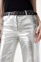 Одяг Шкіряні штани AllSaints SAIGE W047TB срібний