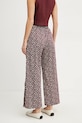 Îmbrăcăminte Marella pantaloni de bumbac CRICKET 2513131202 burgundia