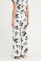 Îmbrăcăminte Marella pantaloni din in ANTIOPE 2513131222 alb