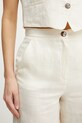 Marella pantaloni din in Emme by Marella bej 2515131022
