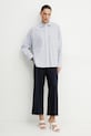 Marella pantaloni Emme by Marella 2515131131 bleumarin SS25