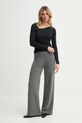 Theory pantaloni de trening de lână O1111739 gri SS25