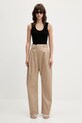 MM6 Maison Margiela cotton trousers S52KA0534.M35368 beige SS25