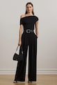 Lauren Ralph Lauren pantaloni drept negru 200961941
