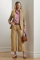 Бавовняні штани Lauren Ralph Lauren бавовна бежевий 200974894