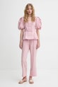 Bavlnené nohavice Stine Goya SG.SS25.P079.2344 ružová SS25