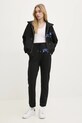 Хлопковые спортивные штаны Moschino Jeans 0333.3228 чёрный SS25
