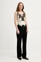 Nanushka pantaloni LINETT NW25RSPA19499 negru SS25