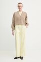 Nanushka pantaloni CALIE NW25RSPA06513 galben SS25