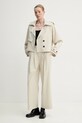 Gestuz pantaloni in misto lana 10910011 beige SS25