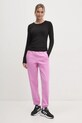 Dkny pantaloni de trening DP5P3585 violet SS25